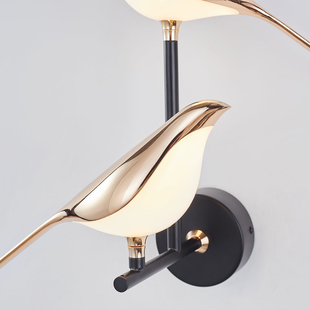 Magpie Bird Wall Lamp - Modern Bedroom Lighting