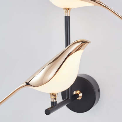 Magpie Bird Wall Lamp - Modern Bedroom Lighting