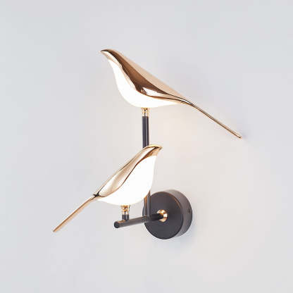 Clifford Gold Magpie Bird Wall Lamp | Las Sola Lighting