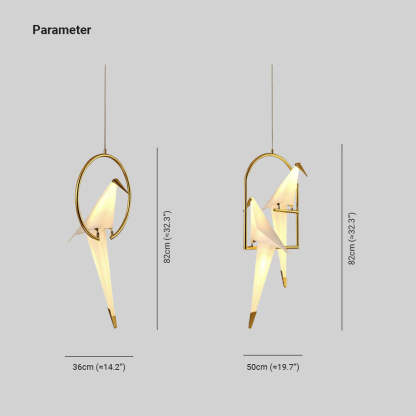Bird Pendant Light Dimensions, Nordic Style Lighting