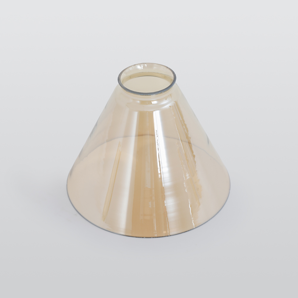 Levy Pendant Light amber glass shade