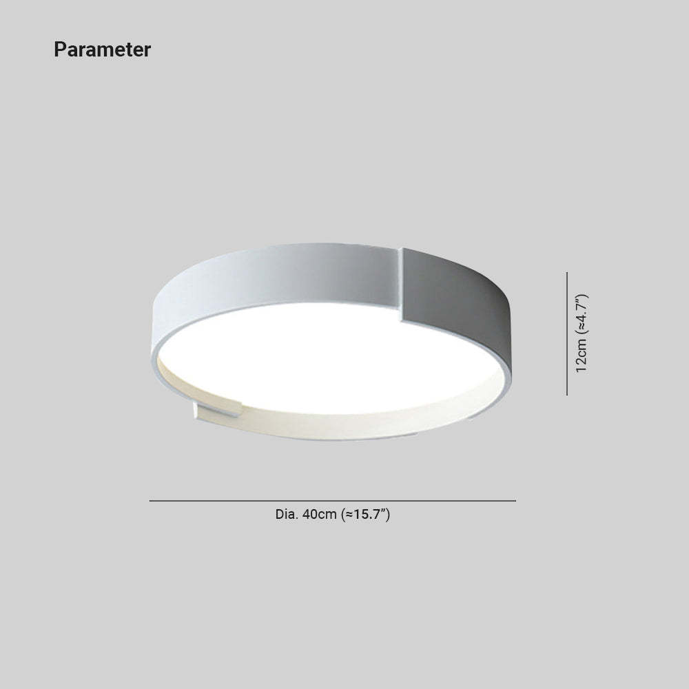 Quinn Round Flush Mount Ceiling Light Dimensions