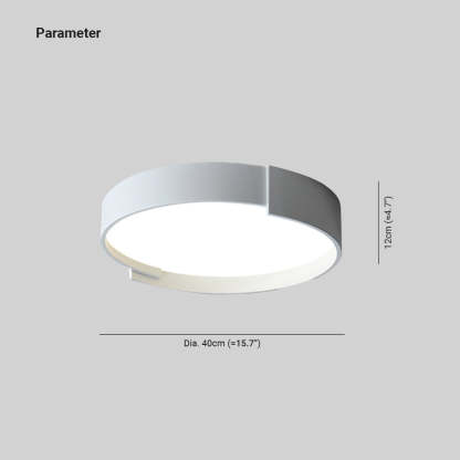 Quinn Round Flush Mount Ceiling Light Dimensions