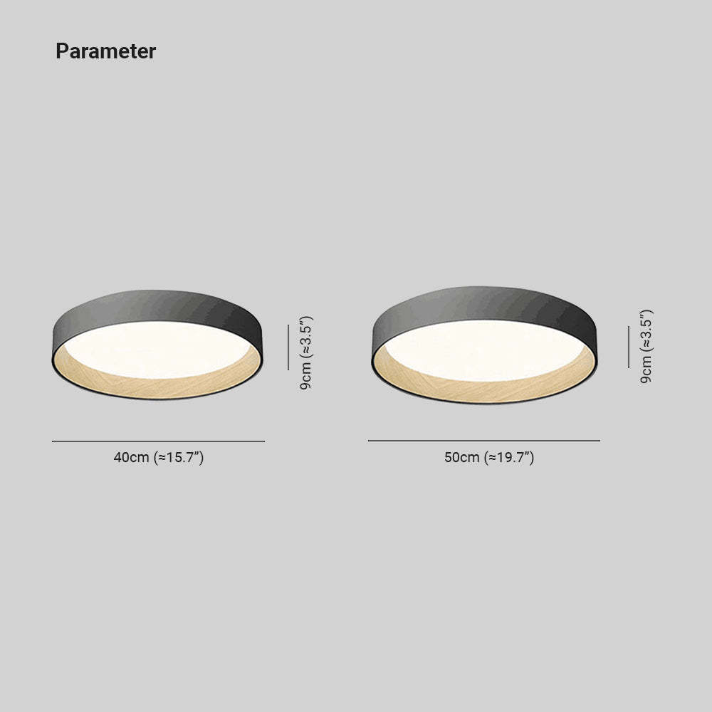 Quinn Round Flush Mount Ceiling Light dimensions