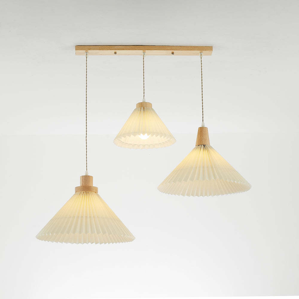 Three Ozawa pendant lights art wood
