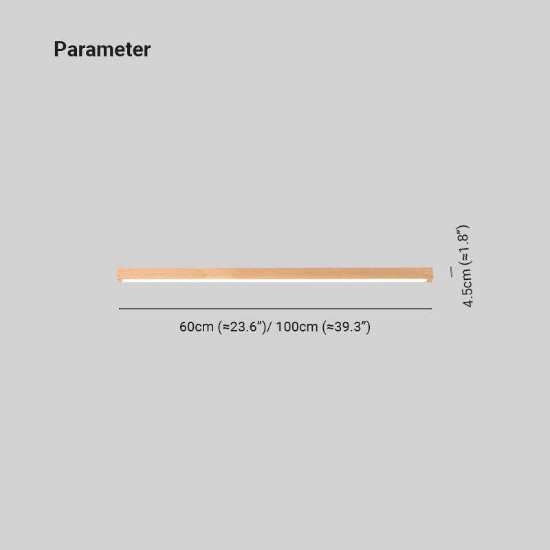 Edge Linear Ceiling Light dimensions: 23.6/39.4 inches.