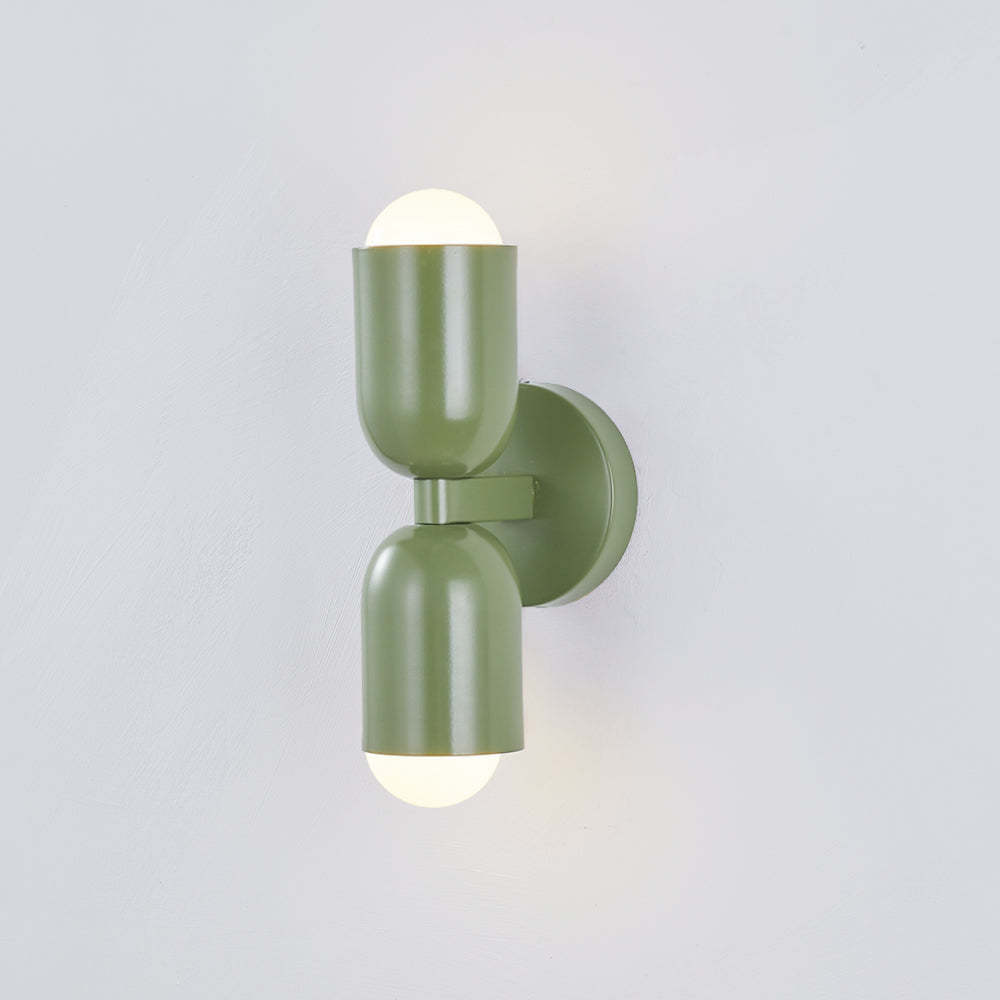 Green Morandi Wall Lamp: Modern Double Light Fixture