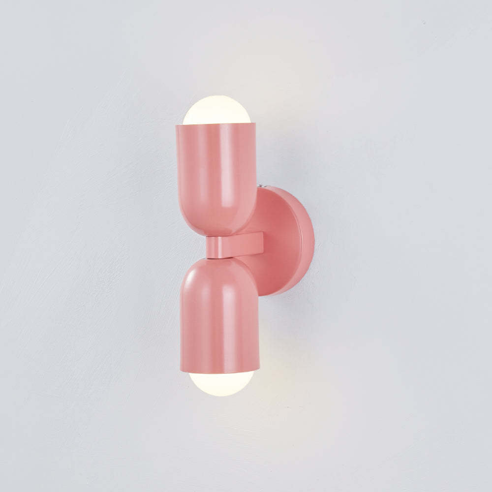 Pink Morandi Wall Lamp: Modern Double Light