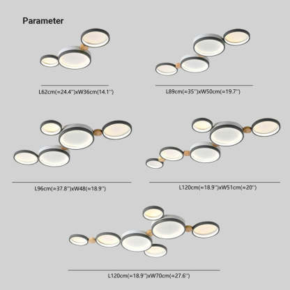 Sienna Round Flush Mount Ceiling Light Sizes