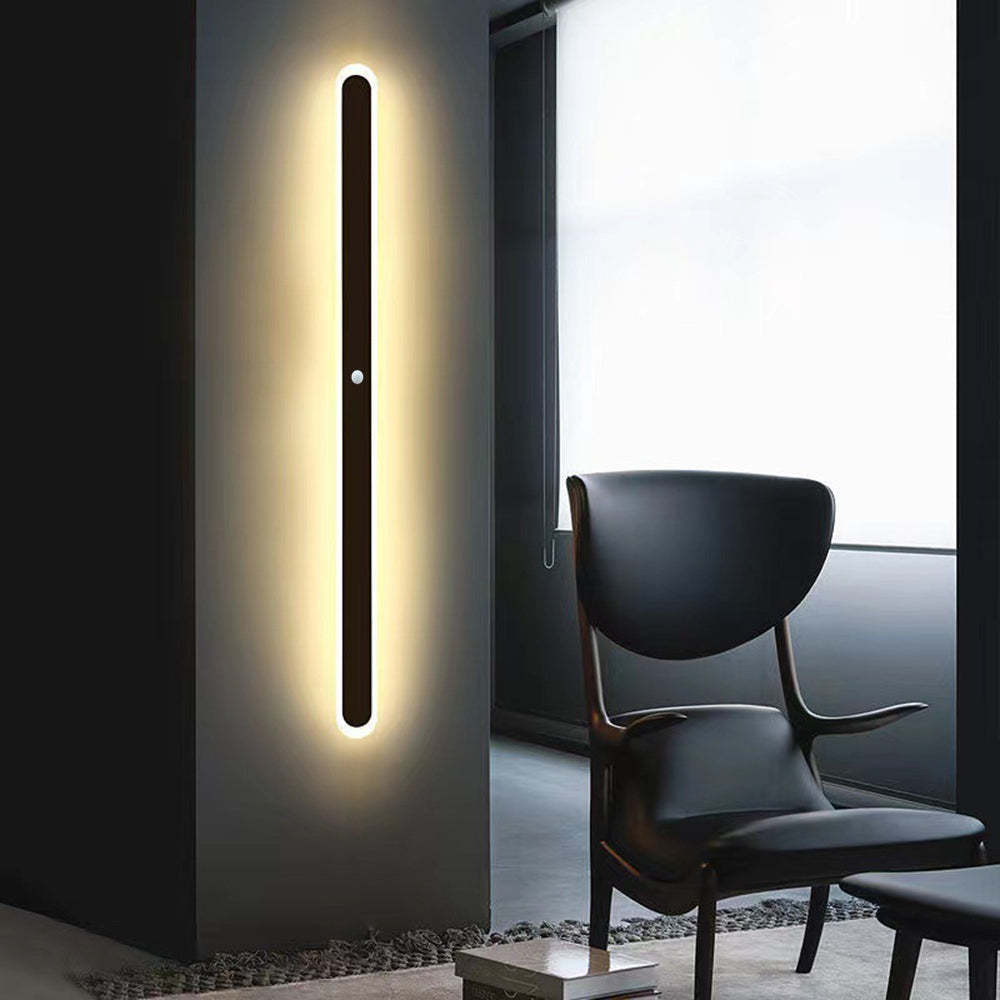 Edge minimalist outdoor wall lamp in modern room