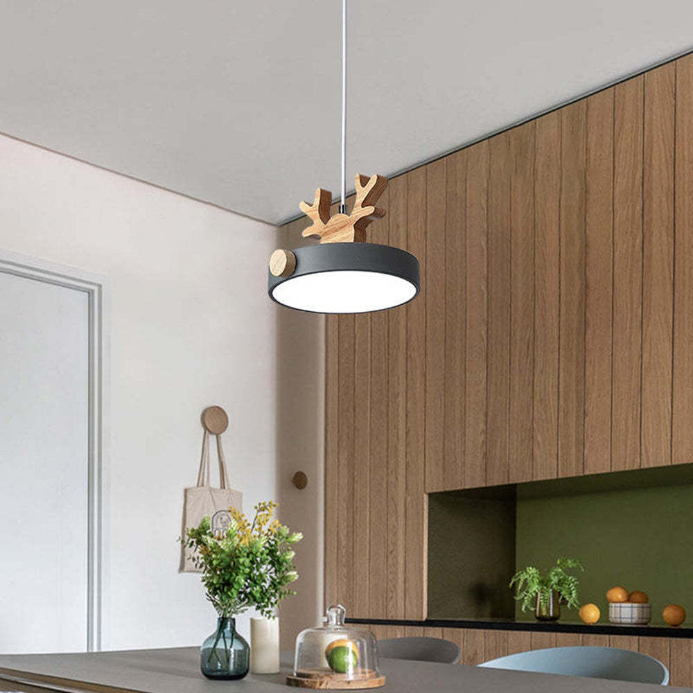 Morandi Deer Pendant: Modern Chandelier for Dining Room. Las Sola