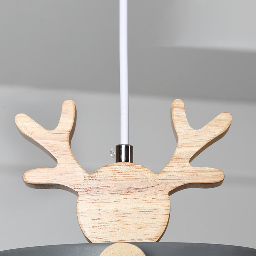 Morandi Deer Pendant Light - Wood Chandelier, Las Sola