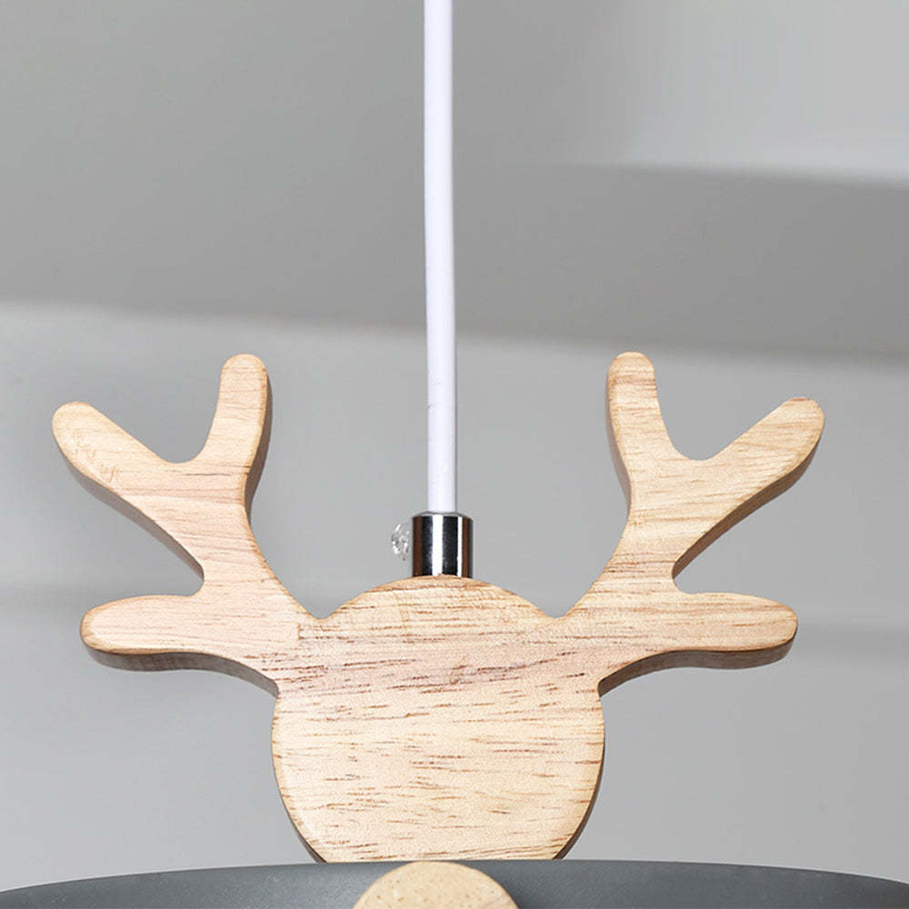 Morandi Deer Pendant Light - Wood Chandelier, Las Sola