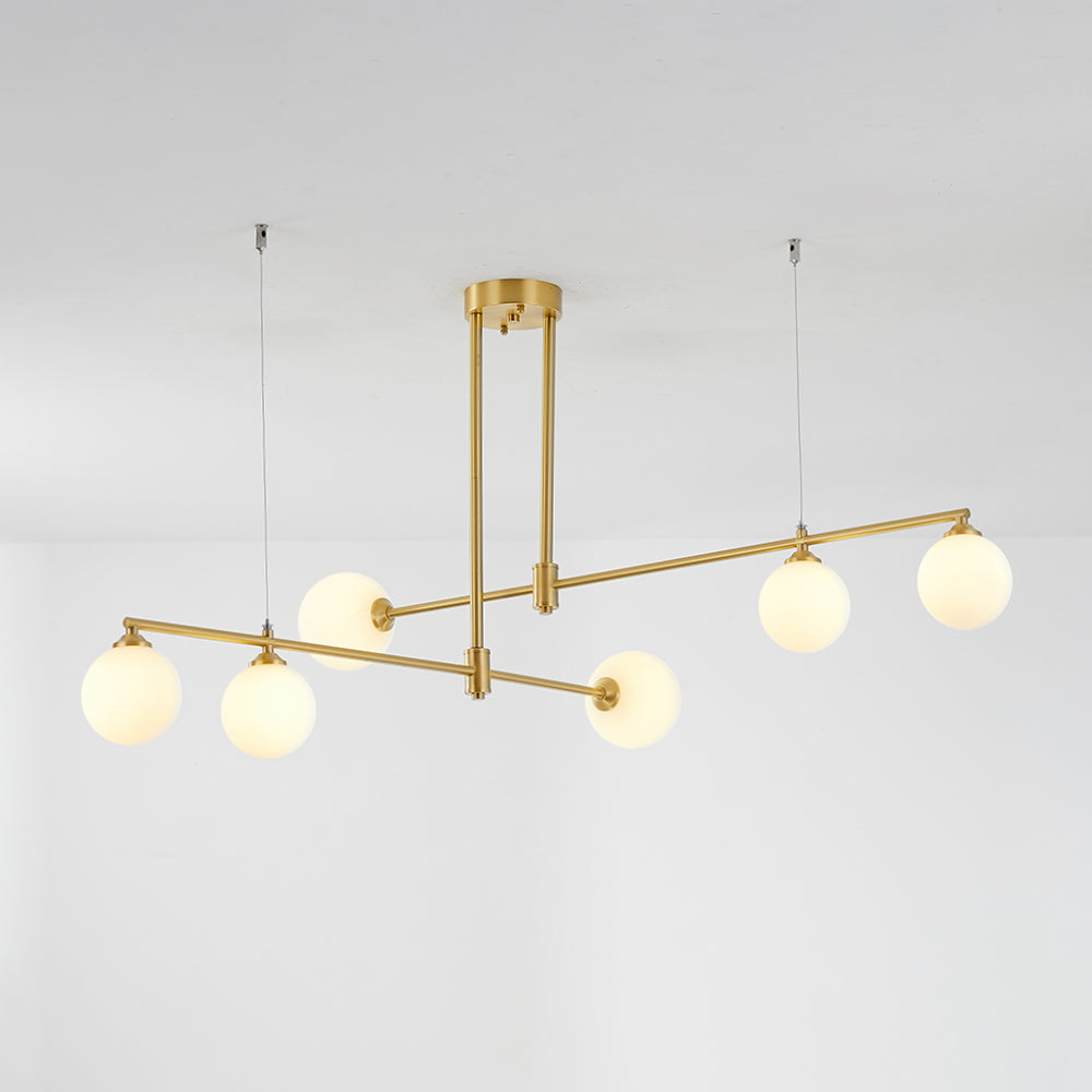 Modern gold bubble pendant light fixture, Lassola Lighting