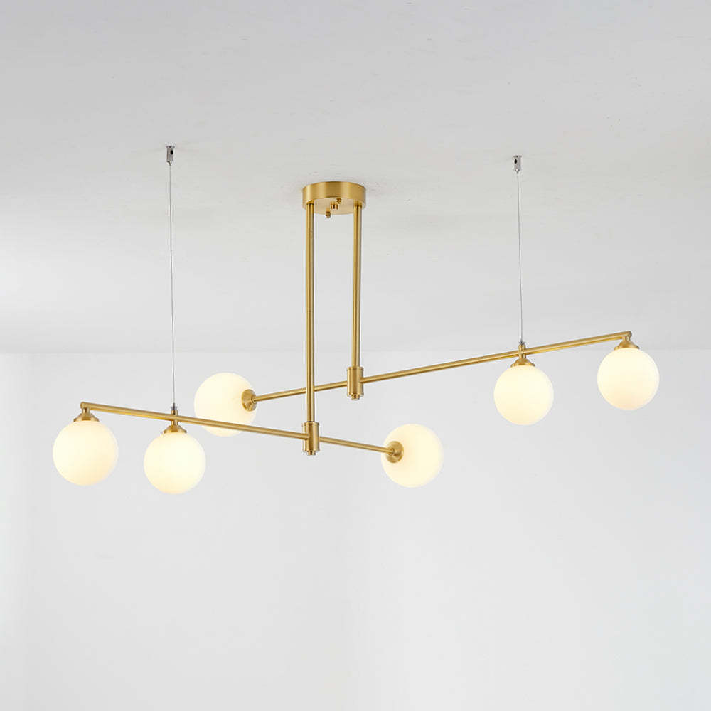 Modern gold bubble pendant light fixture, Lassola Lighting