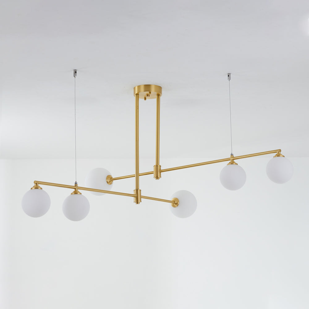 Gold modern bubble pendant light, Lassola Valentina style
