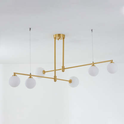 Gold modern bubble pendant light, Lassola Valentina style