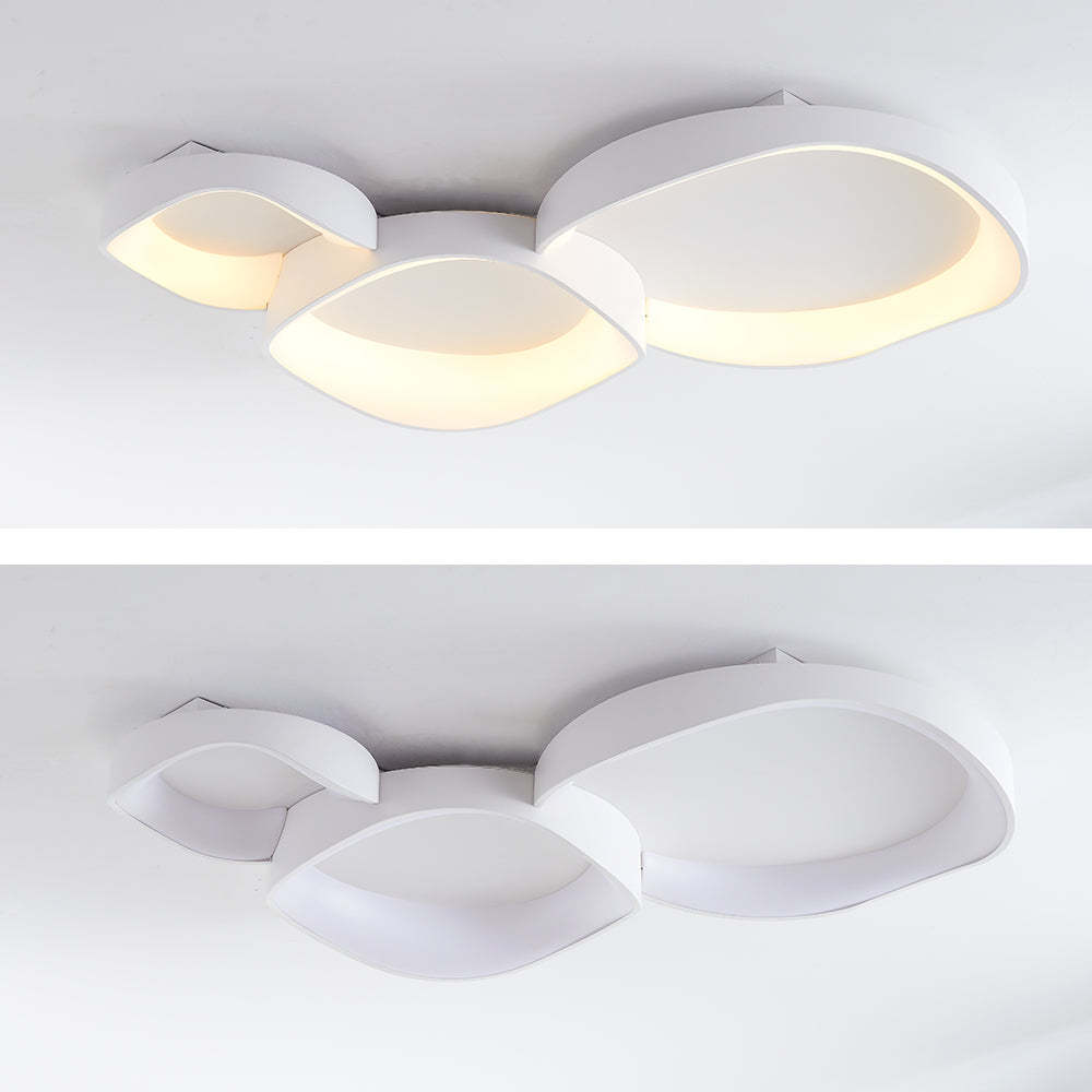 Arisha Wave Ceiling Light: Las Sola modern flush mount lighting.