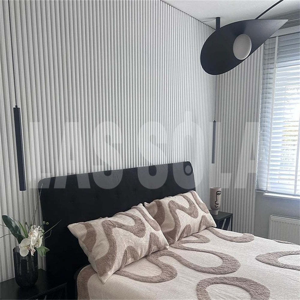 Bedroom with Cairns Leaf Pendant Light Fixture
