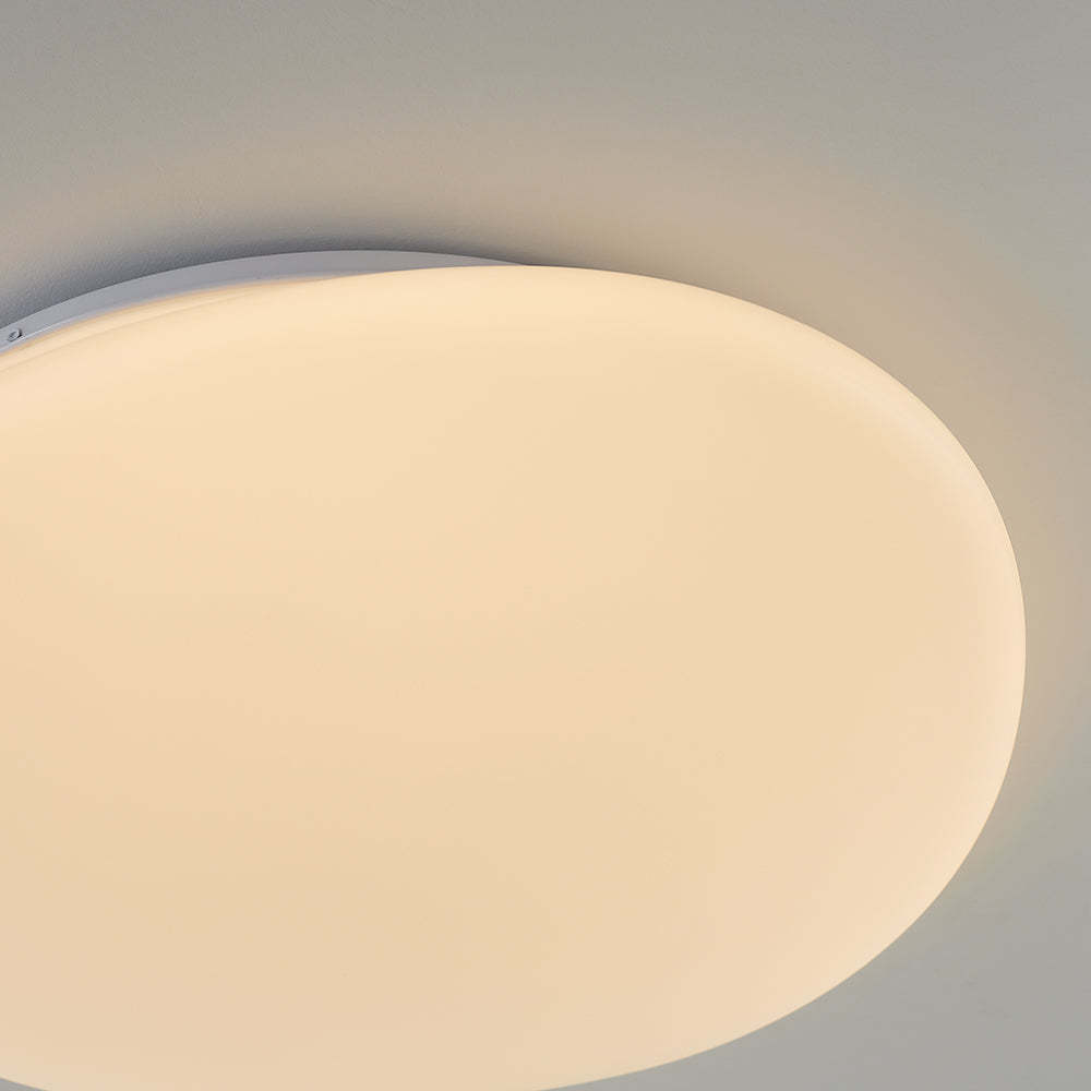 Quinn flush mount ceiling light, warm and soft glow