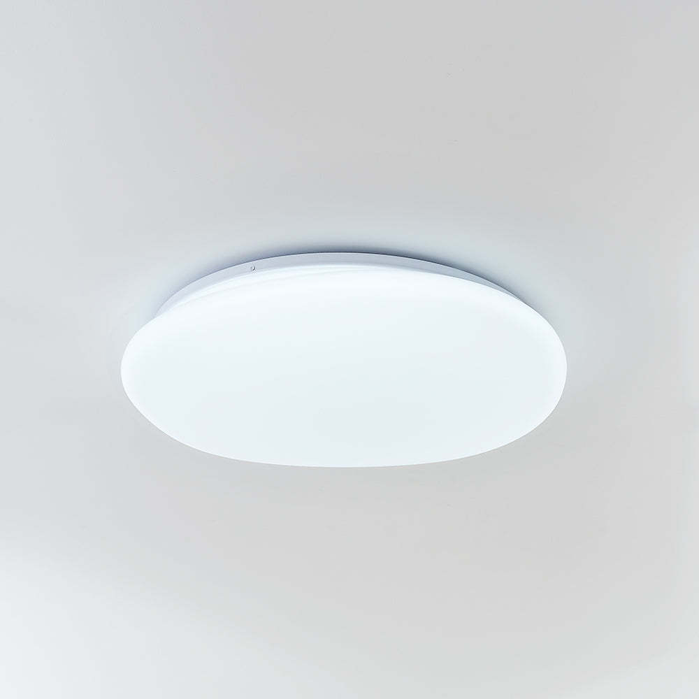 White Quinn Modern Pebbles Shape Flush Mount Ceiling Light