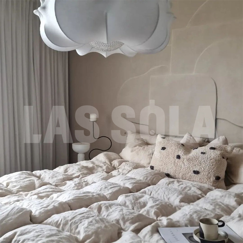 Bedroom interior with Renée pendant light by Lassola