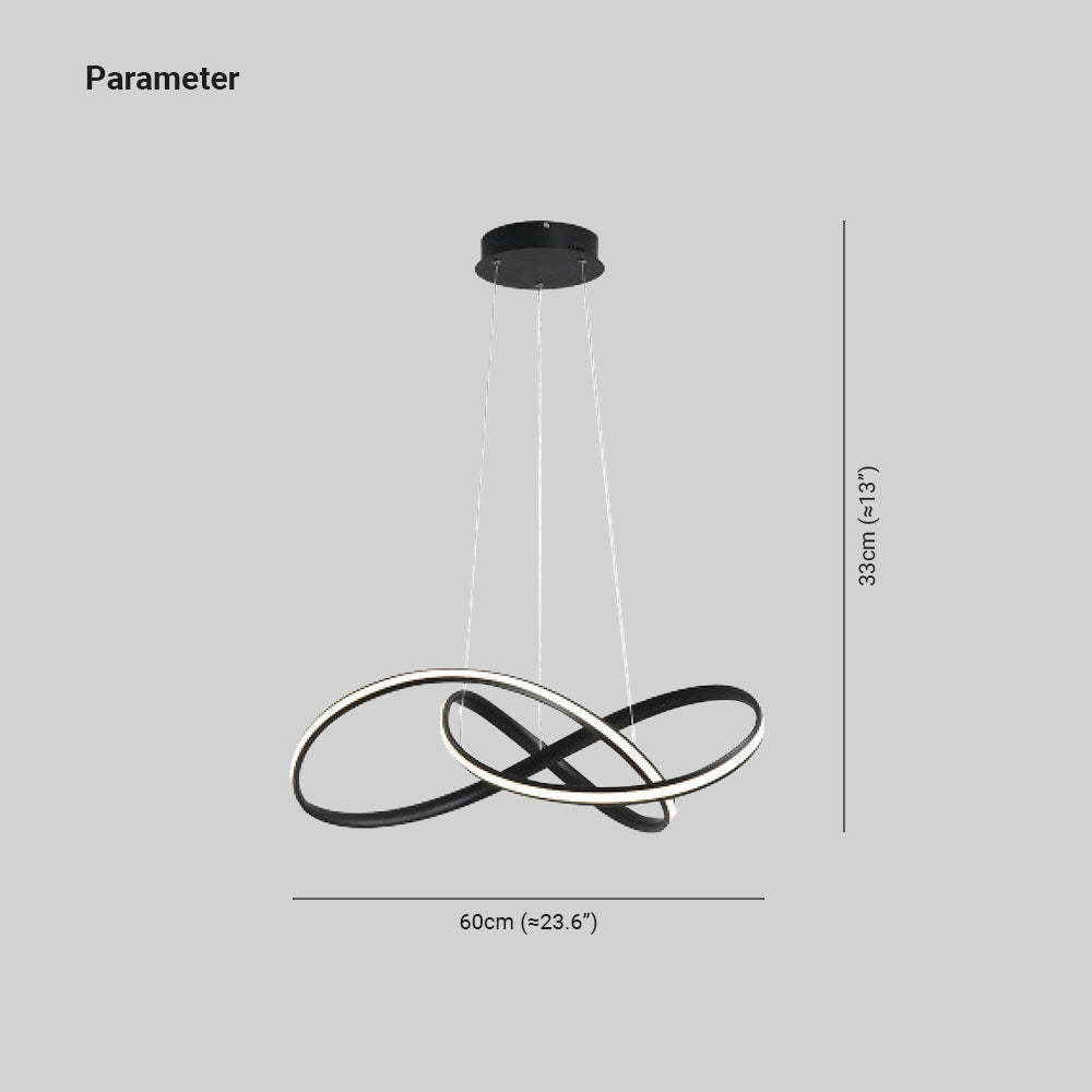 Louise Pendant Light, Modern Metal and Acrylic Fixture
