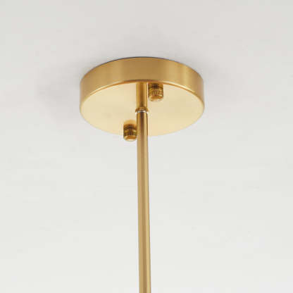 Hailie Chandelier Brass Ceiling Mount - Art Deco Lighting