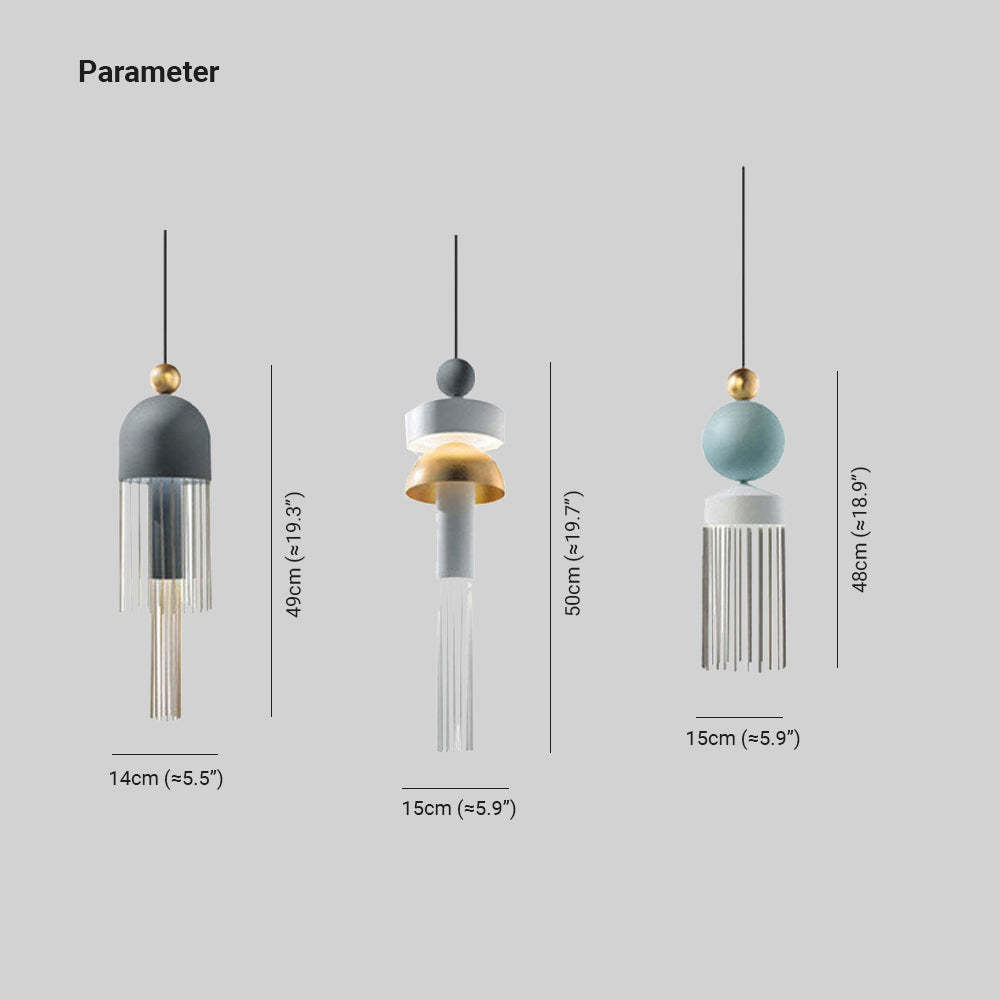 Colon Modern Pendant Light Dimensions - Lassola