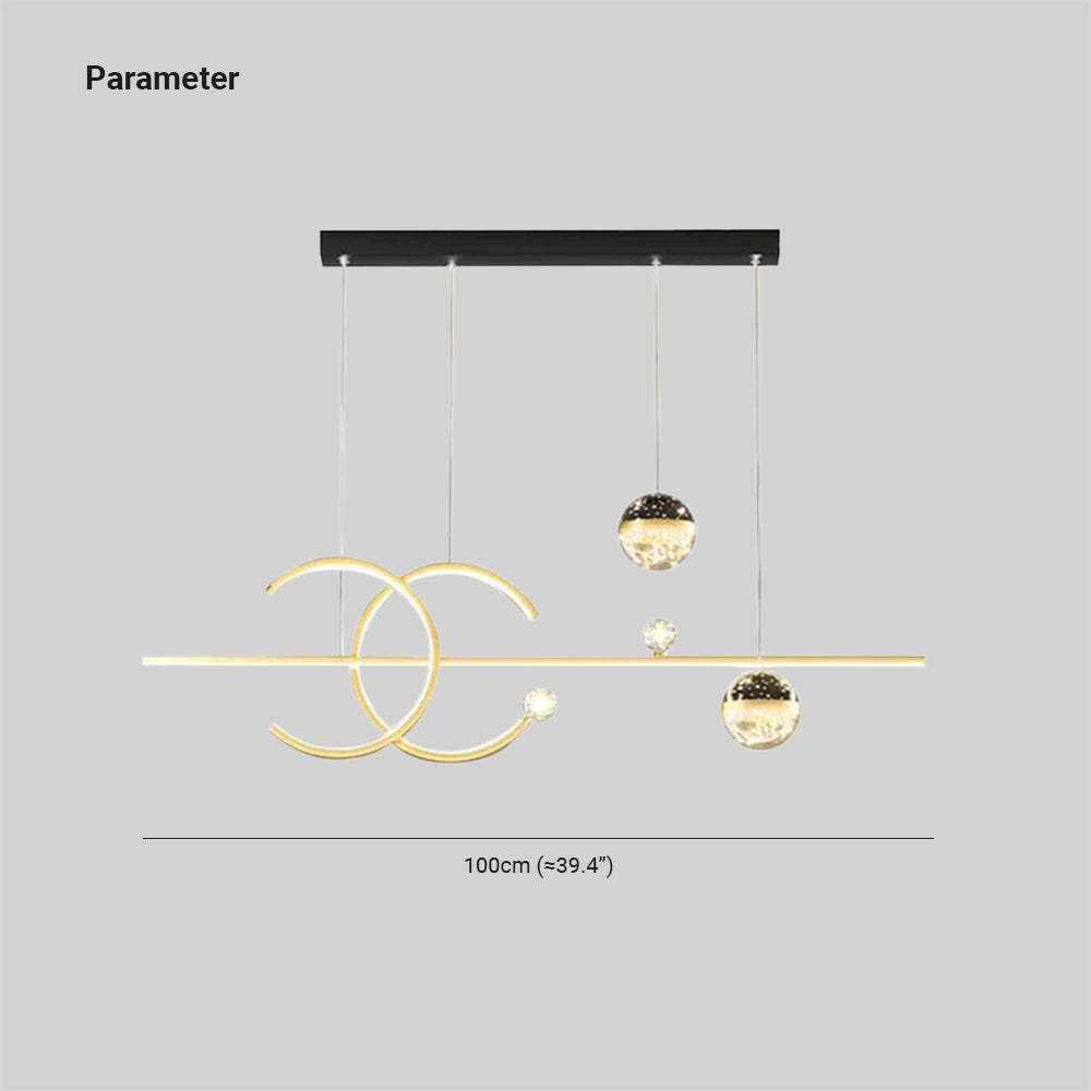 Madina Globe Pendant Light - Dimension and Parameter