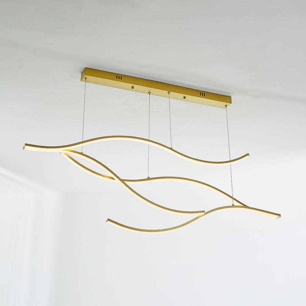Louise Pendant Light - Curved Metal Design
