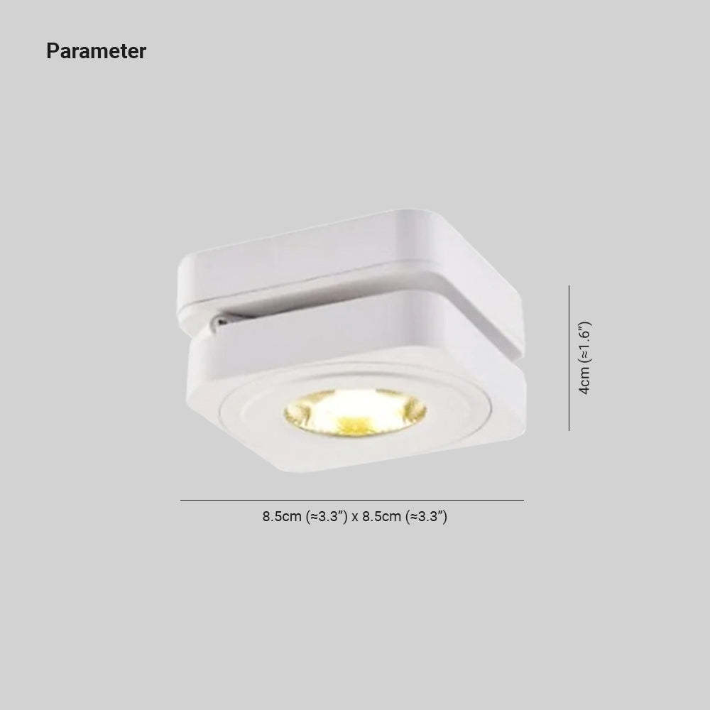 White Novak LED Flush Mount Ceiling Light Dimensions