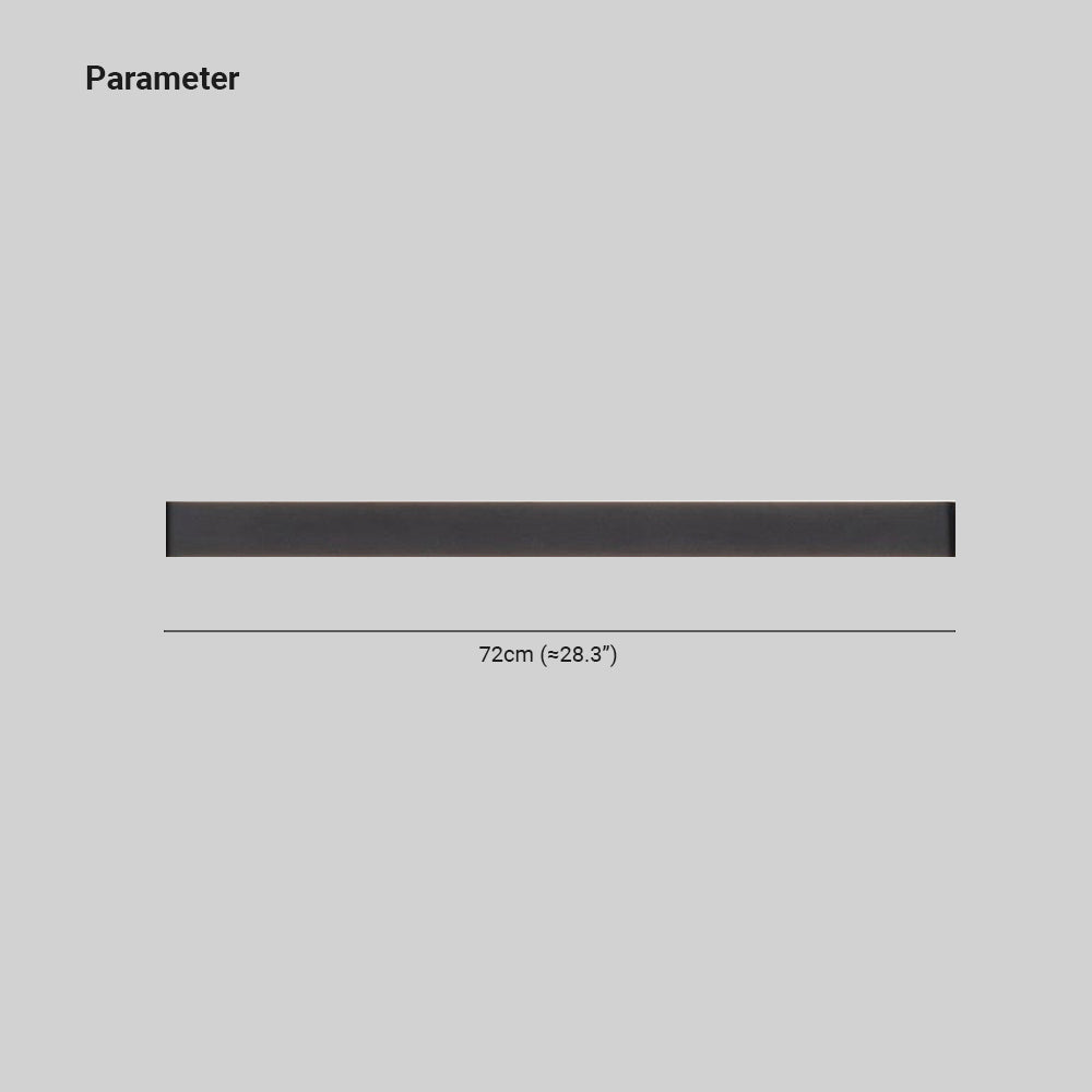 Edge Minimalist Wall Lamp dimensions: 72cm (≈28.3")