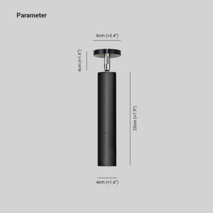 Freja spotlight dimensions - Modern metal lighting size