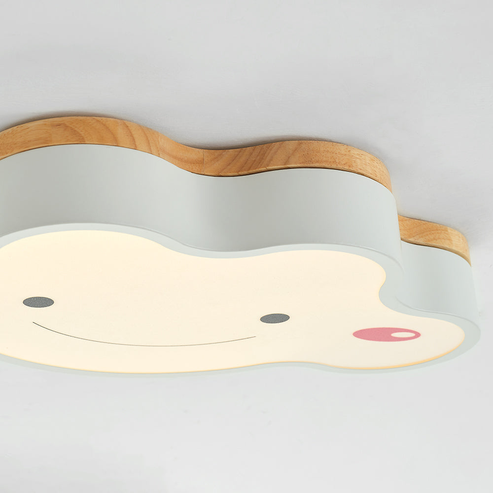 Cloud LED Ceiling Light with Smiling Face