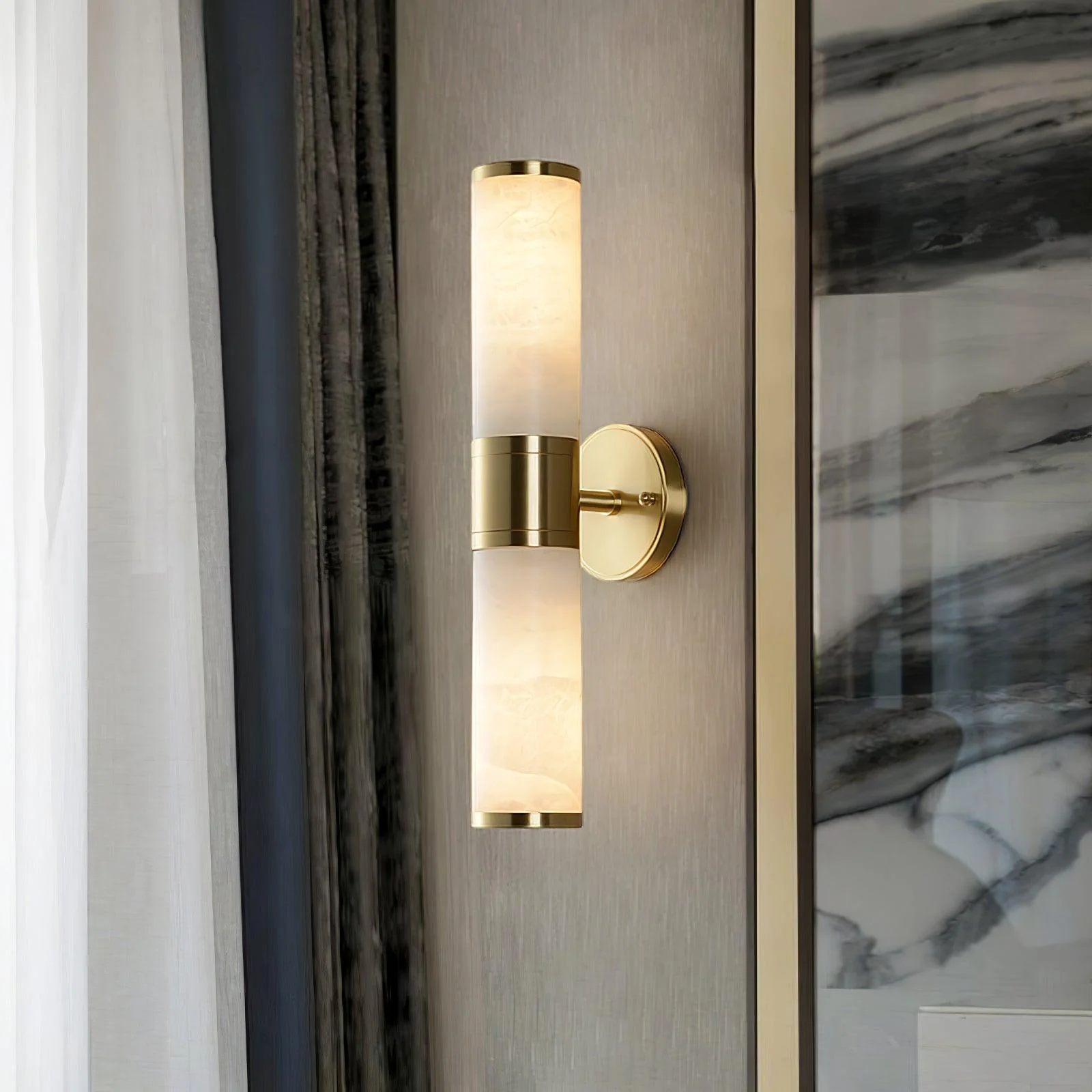 Alessio Modern Classical Resin Wall Light Shades Bedroom Living Hallway
