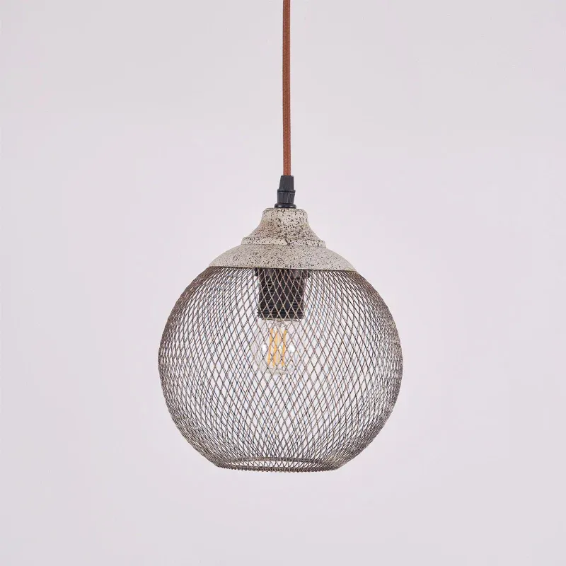 Modern Metal Rust Color Pendant Light Dining Room Bedroom | Las Sola