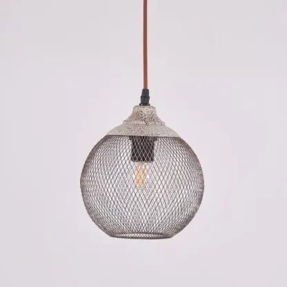 Hailie Modern Metal Rust Color Pendant Light Dining Room Bedroom