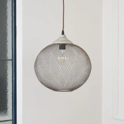 Hailie Modern Metal Rust Color Pendant Light Dining Room Bedroom