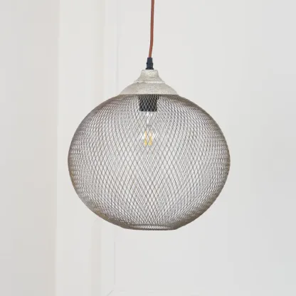 Hailie Modern Metal Rust Color Pendant Light Dining Room Bedroom