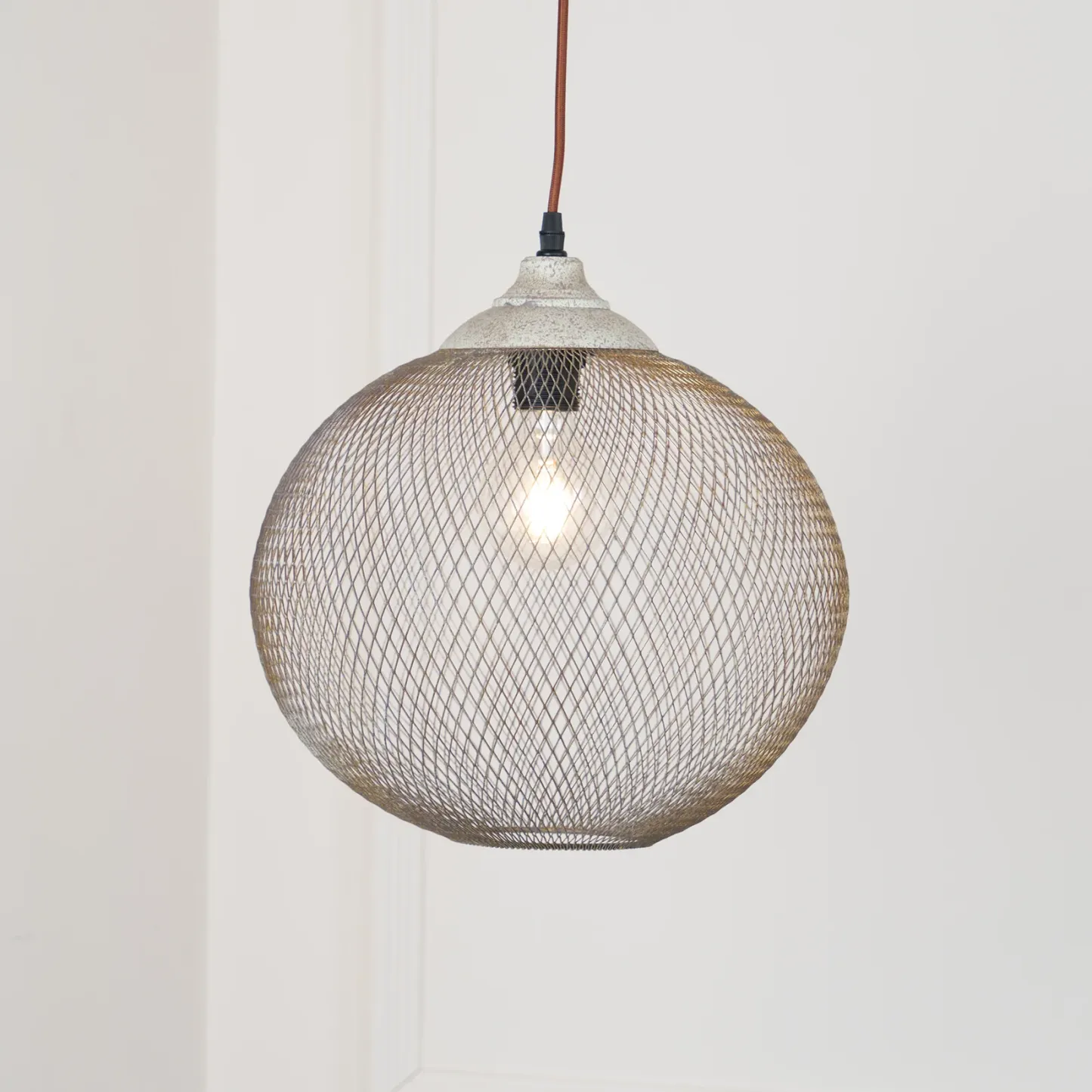 Hailie Modern Metal Rust Color Pendant Light Dining Room Bedroom