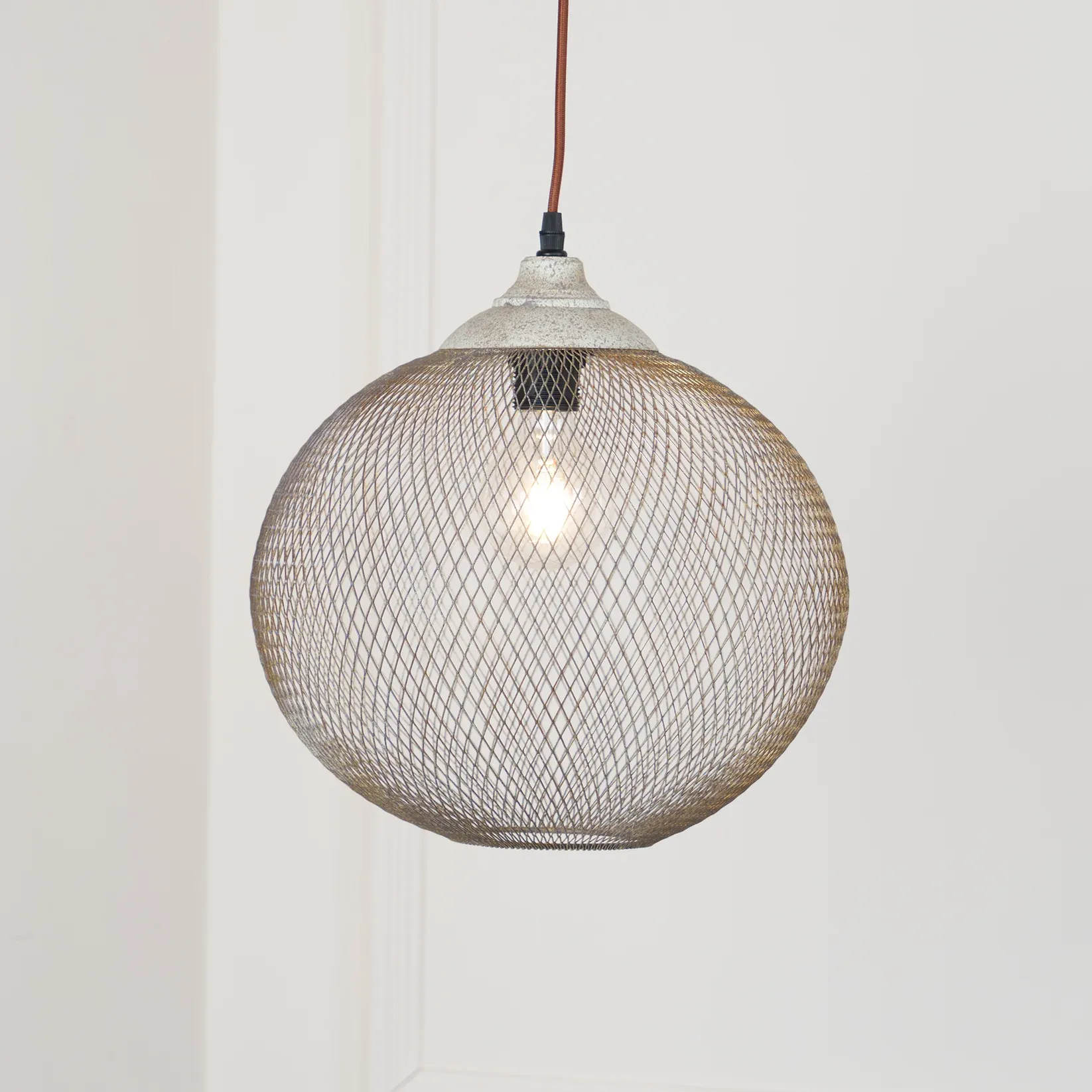 Hailie Modern Metal Rust Color Pendant Light Dining Room Bedroom