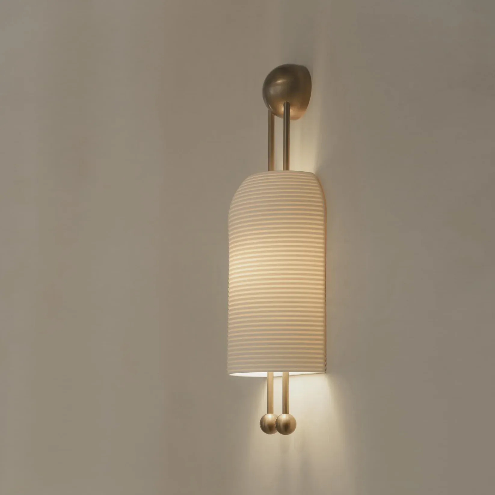 Alessio Metal Glass White Wall Lamp Dining Room Bedroom