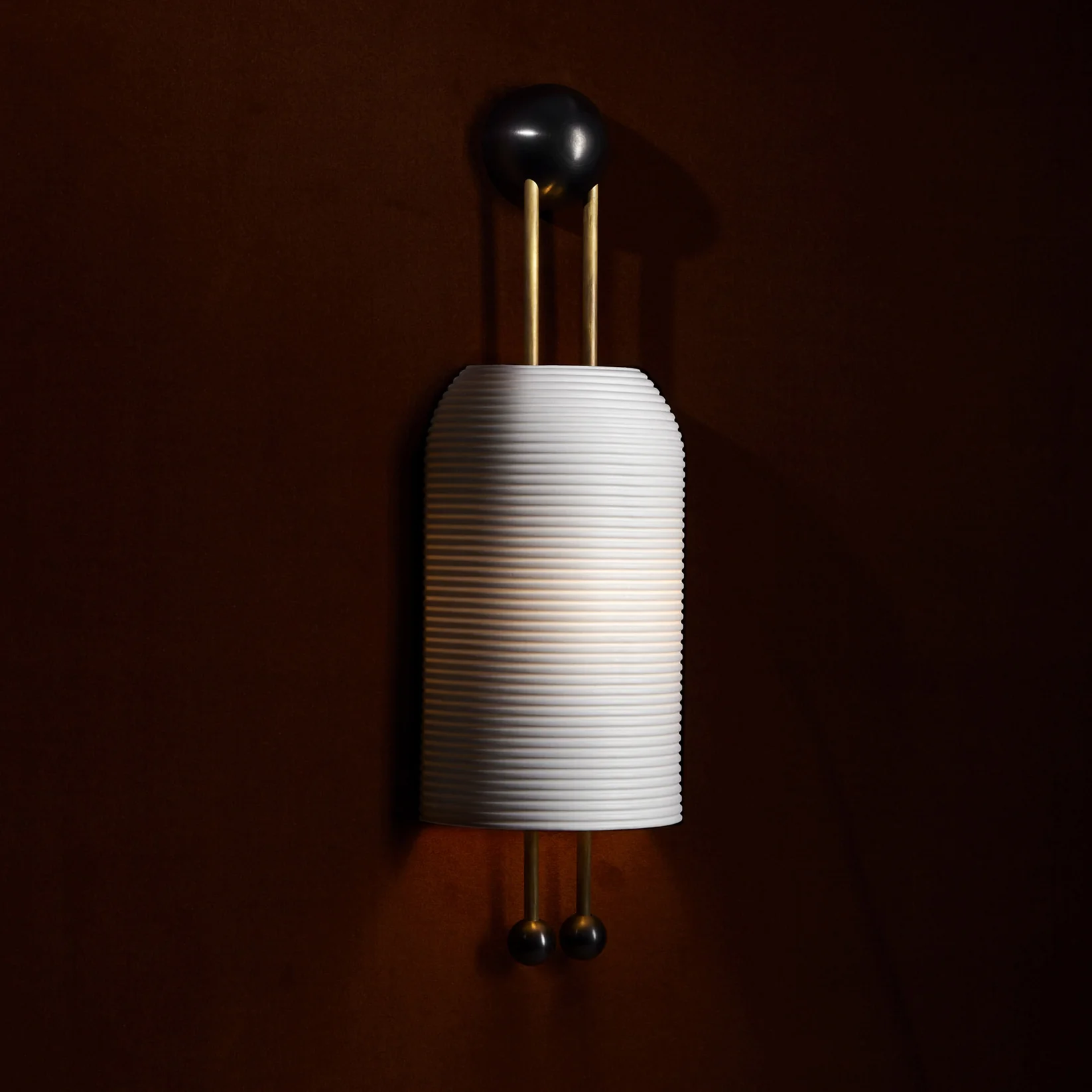 Alessio Metal Glass White Wall Lamp Dining Room Bedroom