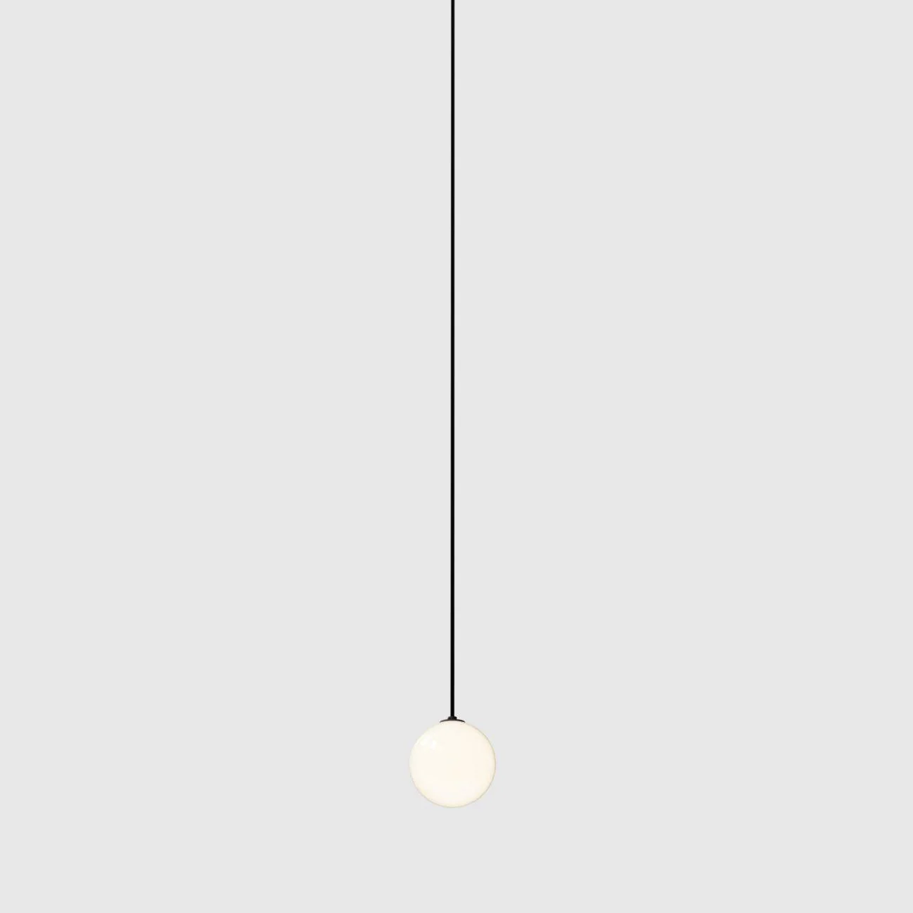 Orr Minimalism Black Metal Glass Pendant Light Bedroom Living Room