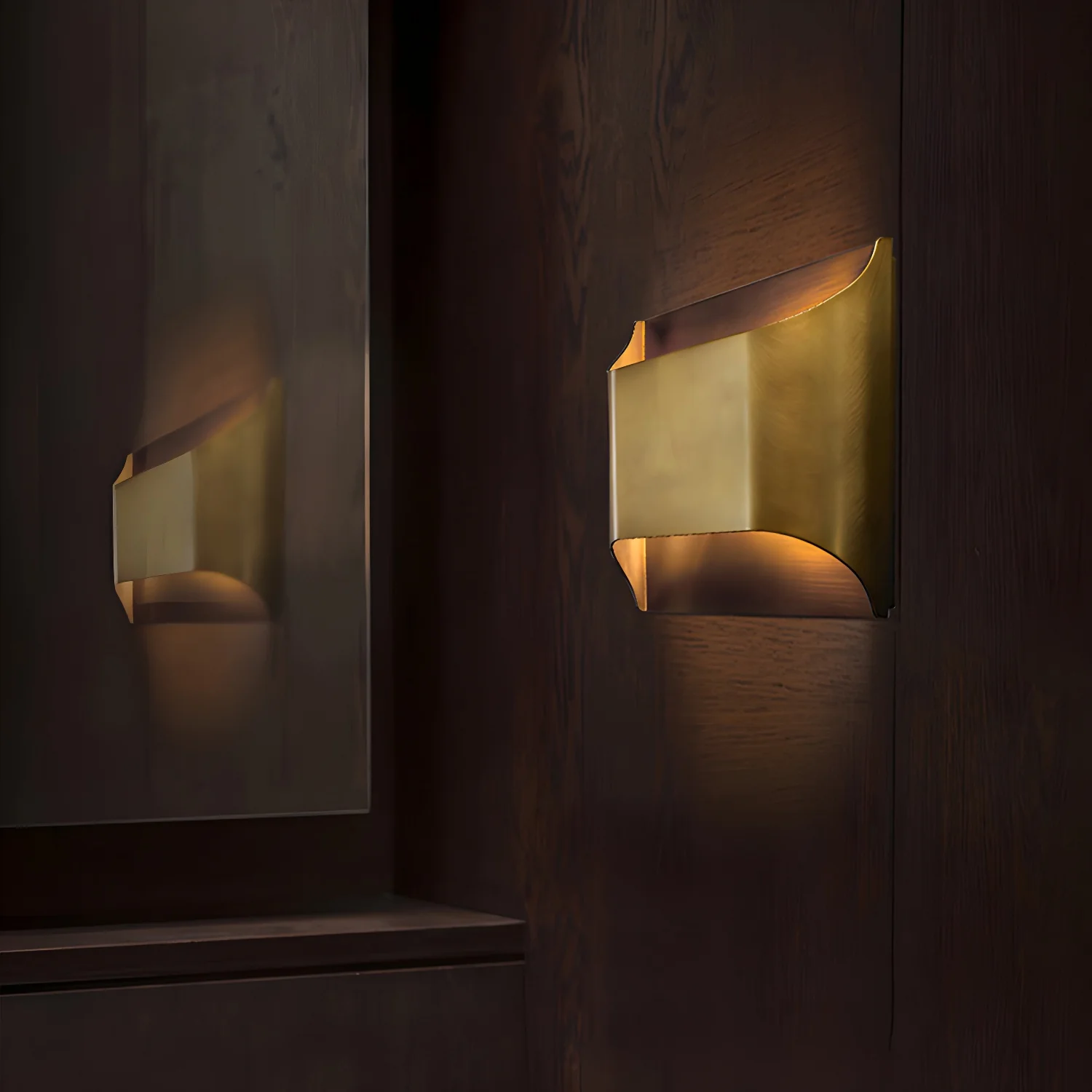 Orr Vintage Industrial Square Metal Wall Light Hallway Bathroom Bedroom