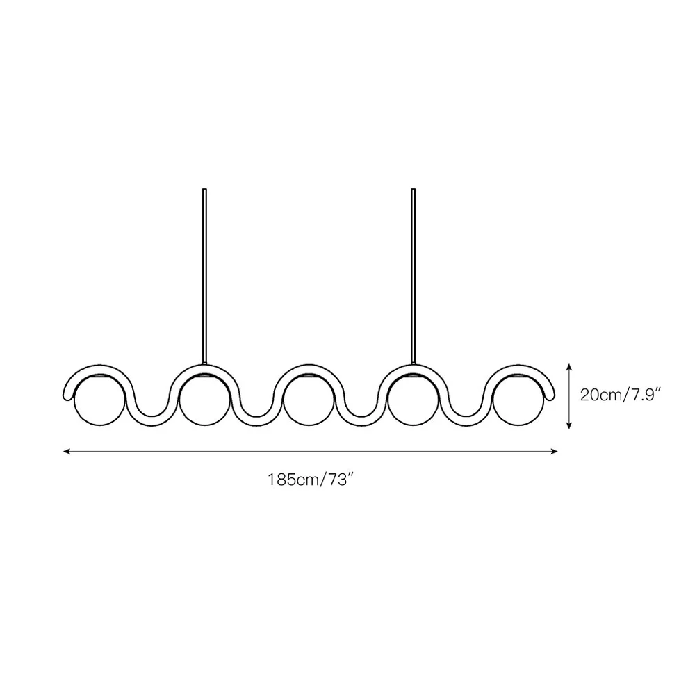 Valentina Linear Chandeliers