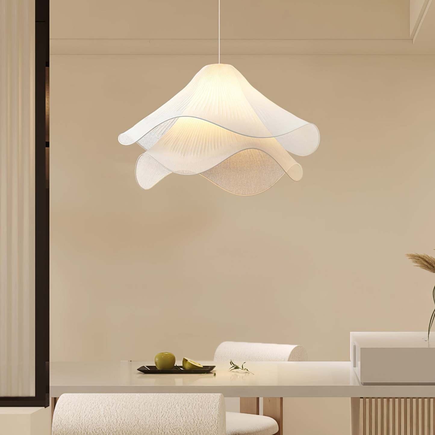 Renee Bloom Flower Pendant Light in a dining room setting