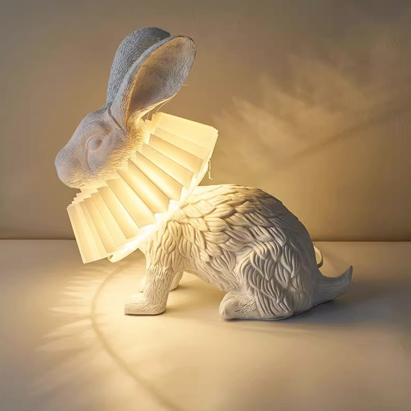 Alice Decorative Modern Rabbit Table Lamp Resin Bedroom
