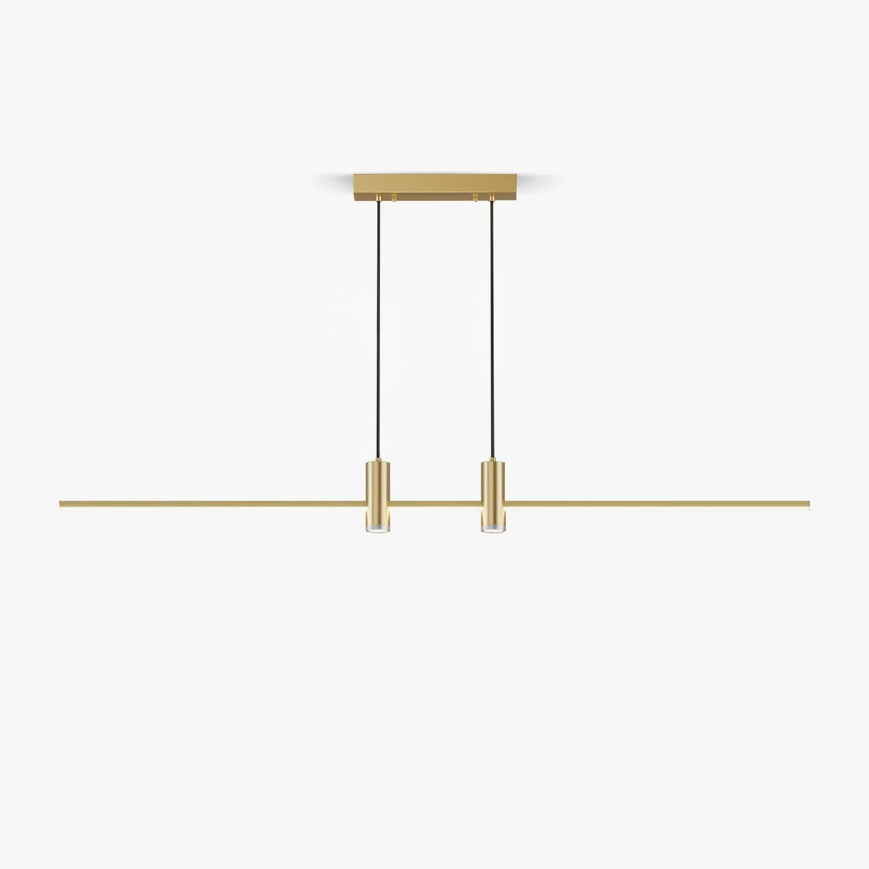 Edge Modern Unusual Long Metal Pendant Light Dining Living Room
